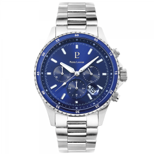 Pierre Lannier - Montre Cronos Homme - Boitier Acier Argenté - Bracelet Acier Argenté - Ref 226G161