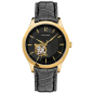 Pierre Lannier - Montre Homme - Bracelet cuir noir - Cadran noir - Ref 336B033