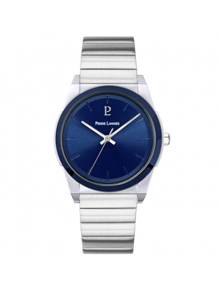 Pierre Lannier - Montre Candide Homme - Boitier et Bracelet Acier Argenté - Ref 214K161