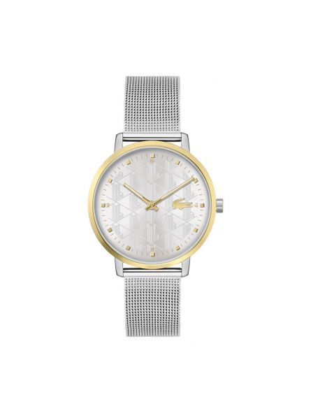 Lacoste - Montre Crocorigin Femme - Boitier Acier Argenté - Bracelet Acier Argenté - Ref 2001286