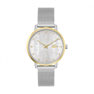 Lacoste - Montre Crocorigin Femme - Boitier Acier Argenté - Bracelet Acier Argenté - Ref 2001286