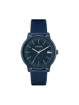 Lacoste - Montre Lacoste.12.12 Move Homme - Boitier Aluminium Bleu - Bracelet Silicone Bleu - Ref 2011241