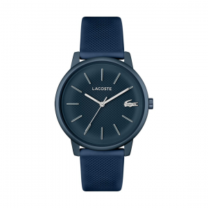 Lacoste - Montre Lacoste.12.12 Move Homme - Boitier Aluminium Bleu - Bracelet Silicone Bleu - Ref 2011241