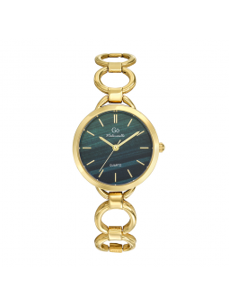 Girl Only - Montre Femme Cadran vert, bracelet acier doré - Ref 695462