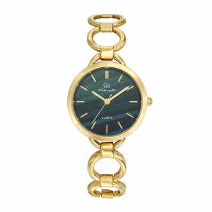 Girl Only - Montre Femme Cadran vert, bracelet acier doré - Ref 695462