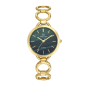 Girl Only - Montre Femme Cadran vert, bracelet acier doré - Ref 695462