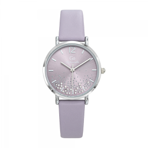 Girl Only - Montre Femme Cadran violet strass - Bracelet cuir - Ref 699456