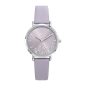 Girl Only - Montre Femme Cadran violet strass - Bracelet cuir - Ref 699456