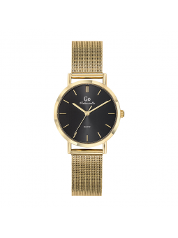Girl Only - Montre Femme Cadran noir - Bracelet acier doré - Ref 695941