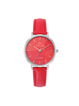 Girl Only - Montre Femme Cadran rouge, bracelet cuir - Ref 699526