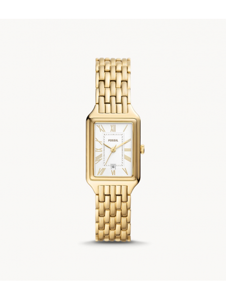Fossil - Montre Raquel Femme - Boitier et Bracelet Acier PVD Doré - Ref ES5220