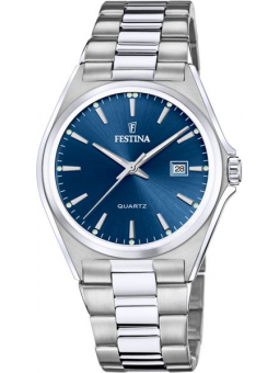 Festina - Montre Classique Homme - Boitier et Bracelet Acier Argenté - Ref F20552/3