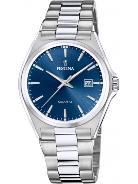 Festina - Montre Classique Homme - Boitier et Bracelet Acier Argenté - Ref F20552/3