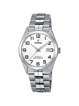 Festina - Montre Classique Homme - Boitier et Bracelet Acier Argenté - Ref F20437/1
