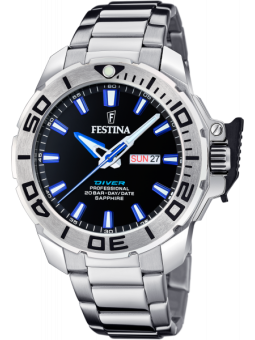 Festina - Montre Homme - Bracelet acier - Cadran noir - Ref F20665/3