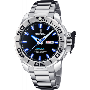 Festina - Montre Homme - Bracelet acier - Cadran noir - Ref F20665/3