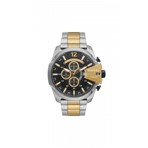 Diesel - Montre Mega Chief Homme - Bracelet acier bicolore - Ref DZ4581