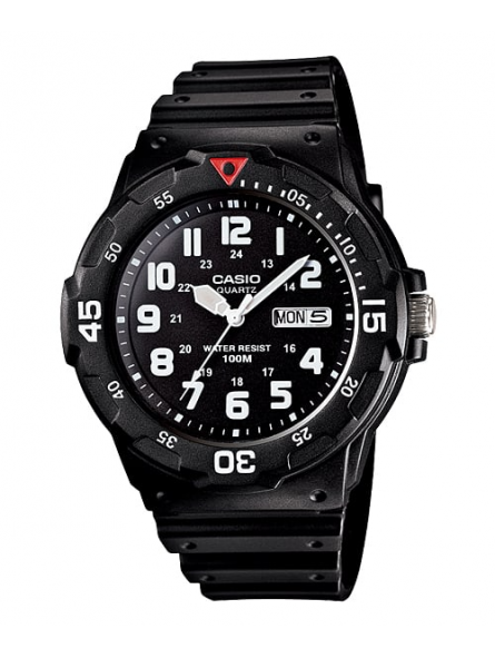 Casio - Montre Homme Sport & Technologie Junior - Boitier et bracelet Résine Noir - Ref MRW-200H-1BVEG