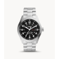Fossil - Montre Solaire Defender Homme - Boitier Acier Argenté - Bracelet Acier Argenté - Ref FS5976