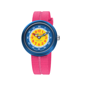 Montre Enfant Flik Flak Retro Pink bracelet PET recyclé FBNP190