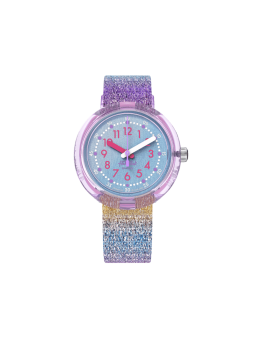 Montre Enfant Flik Flak Shine in Rainbow bracelet PET recyclé FPNP128