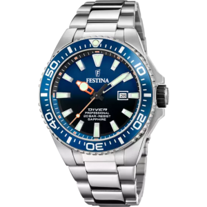 Festina - Montre Diver Homme - Boitier et Bracelet Acier Argenté - Ref F20663/1
