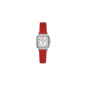 Certus - Montre Femme bracelet cuir rouge - cadran carré - Ref 644411