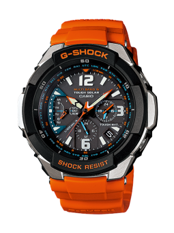 Montre Homme CASIO G-Shock Aviation Bracelet Résine Orange - GW-3000M-4AER