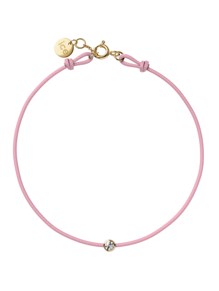 ICE - Jewellery - Diamond bracelet - Cordon - Light pink KID