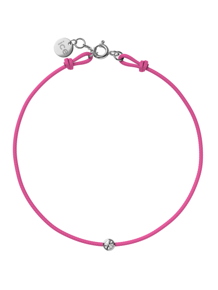 ICE - Jewellery - Diamond bracelet - Cordon - Pink KID