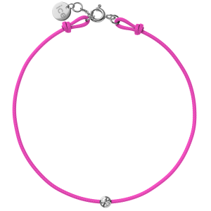 ICE - Jewellery - Diamond bracelet - Cordon - Neon pink