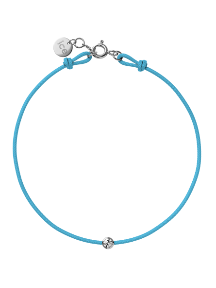 ICE - Jewellery - Diamond bracelet - Cordon - Turquoise blue