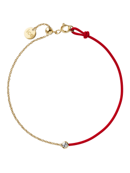 ICE - Jewellery - Diamond bracelet - Chaine et cordon - Red