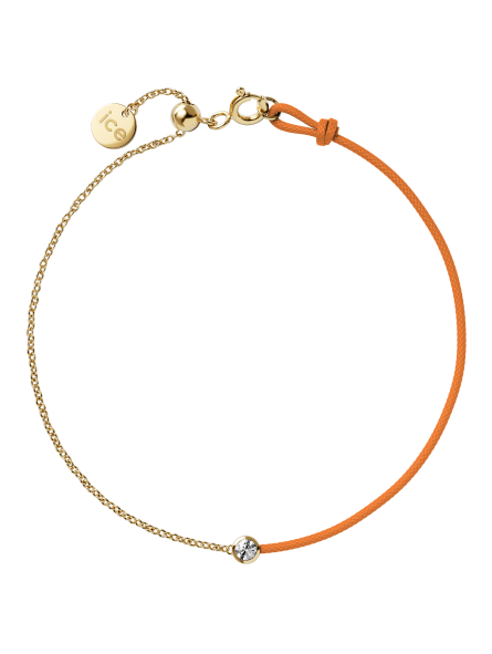 ICE - Jewellery - Diamond bracelet - Chaine et cordon - Orange