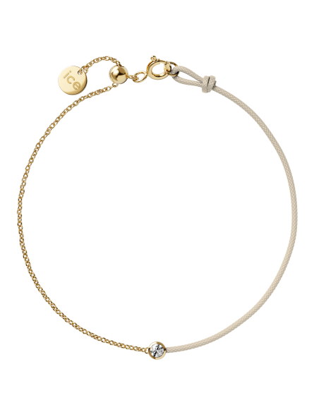 ICE - Jewellery - Diamond bracelet - Chaine et cordon - Beige
