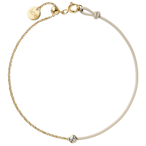 ICE - Jewellery - Diamond bracelet - Chaine et cordon - Beige