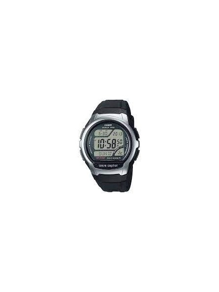 Casio - Montre Collection Mixte - Boitier Acier Argenté - Bracelet Résine Noir - Ref WV-58R-1AEF