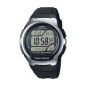 Casio - Montre Collection Mixte - Boitier Acier Argenté - Bracelet Résine Noir - Ref WV-58R-1AEF