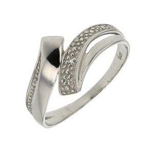 Bague multi diamants 0,006 ct Fantaisie or blanc 375