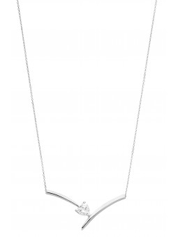 Collier solitaire Coeur Oxyde