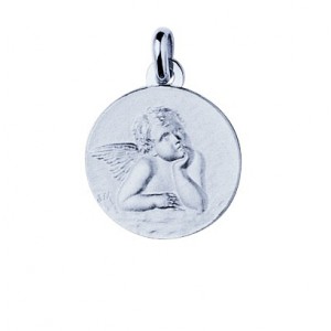 Médaille or750 blanc