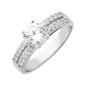 Bague Oxydes de zirconium argent 925/000 Bague Oxydes de zirconium argent 925/000