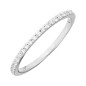 Bague demi alliance griffes Oxydes