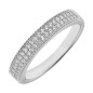 Bague demi alliance 2 Rangs Oxydes