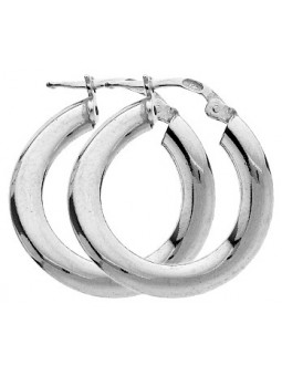 Boucles d'oreilles créoles en argent