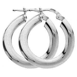 Boucles d'oreilles créoles en argent