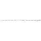 Bracelet Identité argent Alternée 1/1 Polie Légère 6 Faces 6 mm