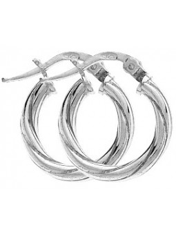 CréoleS argent FIL TorSADE 3 mm D.10 mm