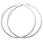 Paire Créoles argent Fil carré  4 mm Diamètre 45 mm