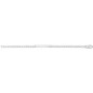 Bracelet Identité argent Gourmette Polie Légère 6 Faces 6 mm